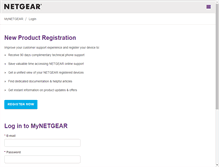 Tablet Screenshot of my.netgear.com